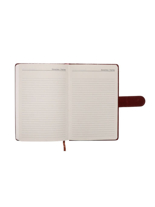 Ежедневник недатированный А5, 112 листов, в линейку, с ручкой, подарочная коробка, коричневый - Simaland фото 14