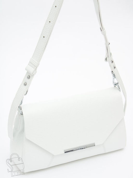 Сумка женская кожаная 1017C white Polina&Eiterou фото 4