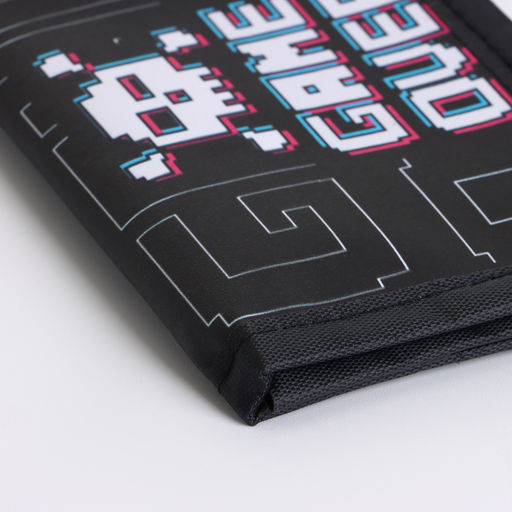 Кошелёк детский Выбражулька Game over, на липучке, чёрный