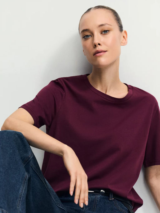 Базовая футболка из хлопка / Zarina