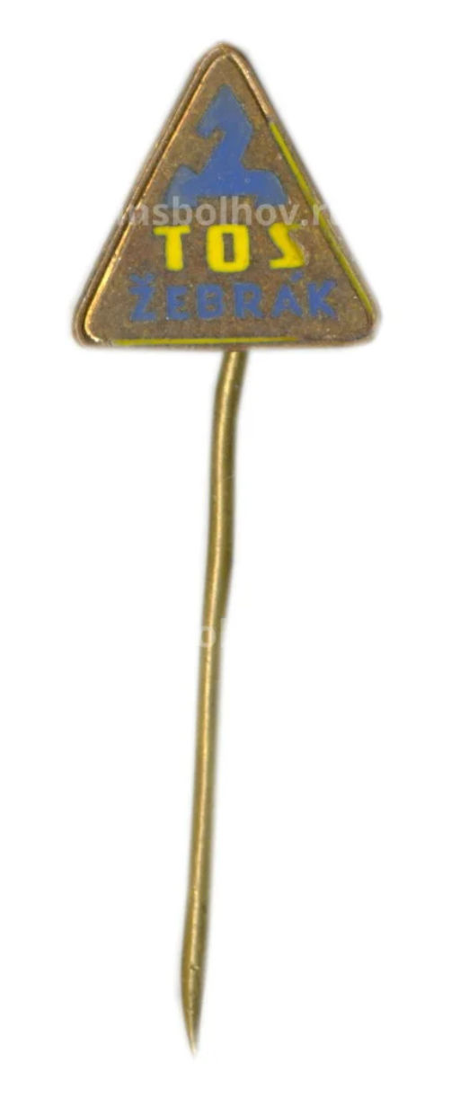 Значок рекламный Tos Zebrak (Чехословакия)