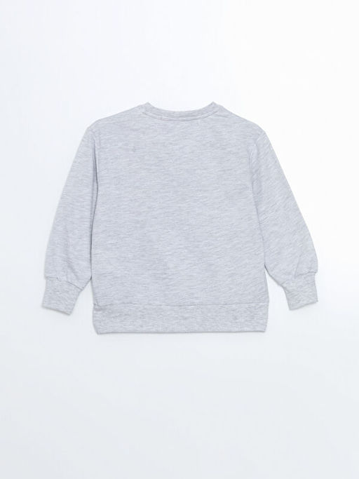 Bisiklet Yaka Bask?l? K?z Bebek Sweatshirt - Waikiki фото 3