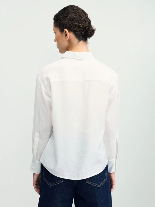 Рубашка прямого кроя из вискозы / Zarina фото 16