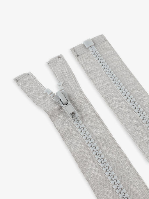 Цена за 10 шт. Молния «Трактор», №5, разъёмная, замок автомат, 80 см, серая