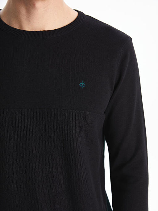 Bisiklet Yaka Erkek Triko Kazak