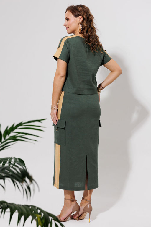 Костюм Galean Style 964 хаки с песочным