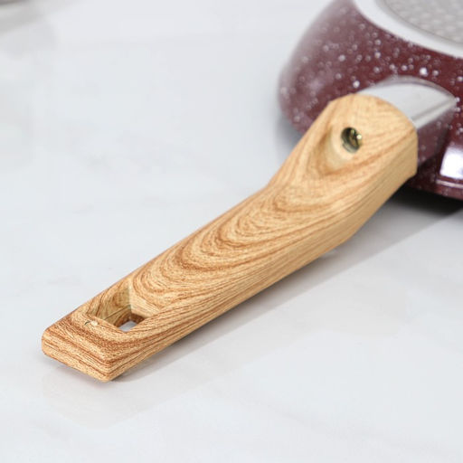 Сковорода Magistro Natural. Brown, d=20 см, ручка soft-touch, антипригарное покрытие, индукция, кованый алюминий, коричневая