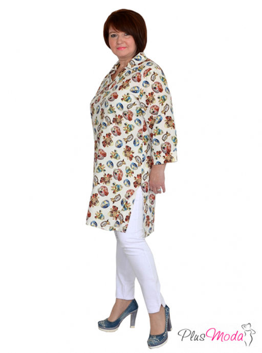 Туника-рубашка Модель №864 размеры 44-80 - Plusmoda фото 10