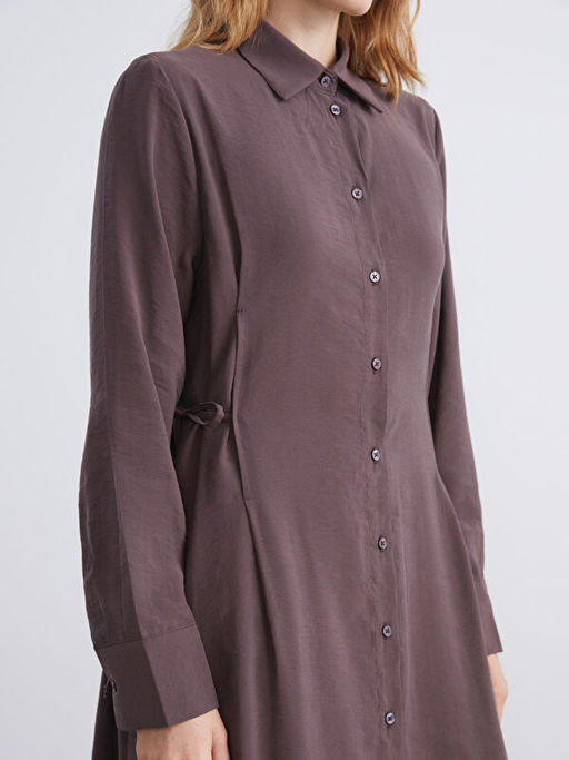 Modal Kar???ml? G?mlek Elbise