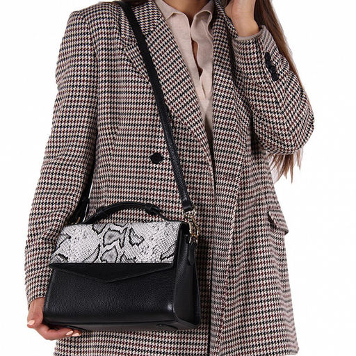 Сумка 23010G black white Vitelli Grassi