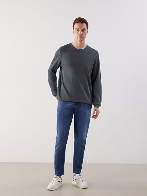 Bisiklet Yaka Ribanal? Erkek Sweatshirt