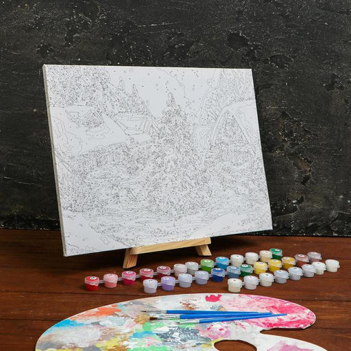 Картина по номерам на холсте с подрамником Новый год 3040 см - Школа талантов фото 3