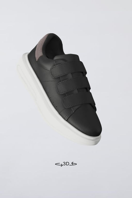 LEATHER PLIMSOLLS WITH STRAPS