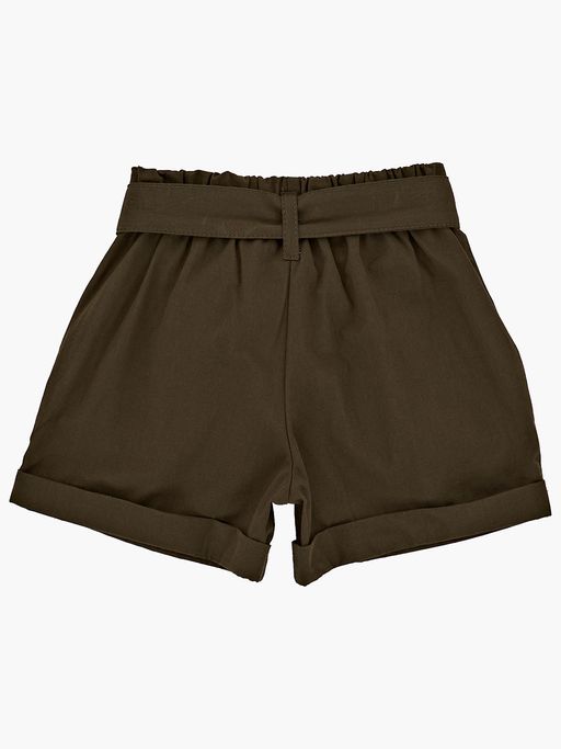 Шорты для девочки с поясом UD 4685 т.хаки - Mini maxi фото 5