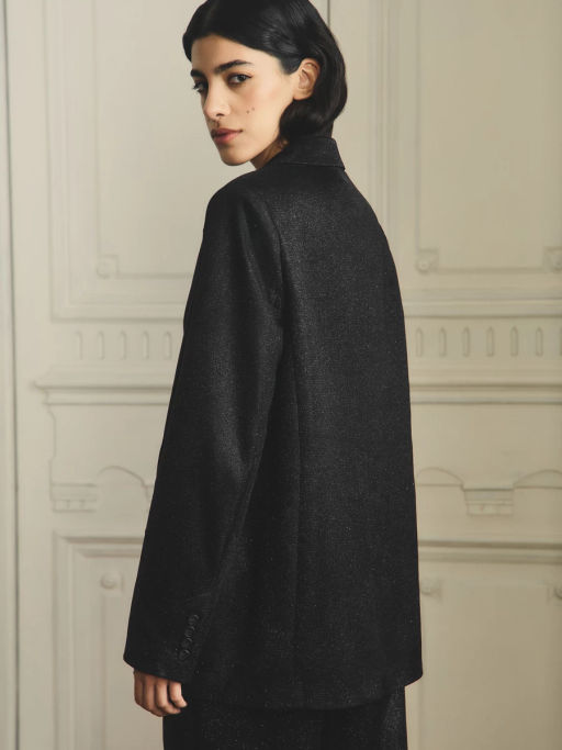 Однобортный жакет с блестками / Zarina