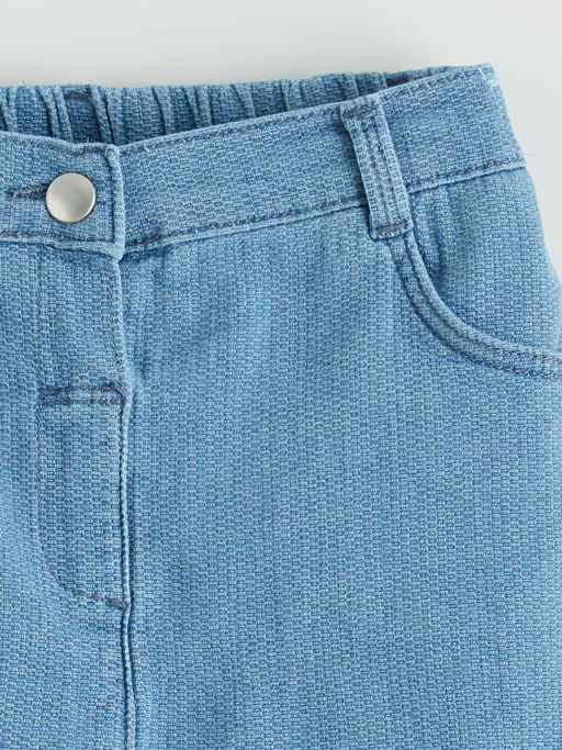 Beli Lastikli K?z ?ocuk Jean Etek