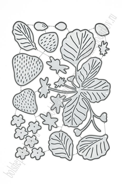 Форма для вырубки "Клубника" 14*10 см (SF-7793) №100