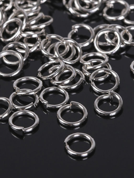 Кольцо соединительное СМ-976, 0.8?6 мм (набор 50 г,  570 шт.), цвет серебро