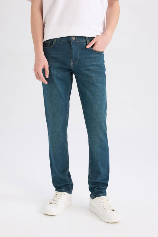Pedro Slim Fit Джинсовые брюки узкого кроя с нормальной талией и узкими штанинами - Defacto фото 10