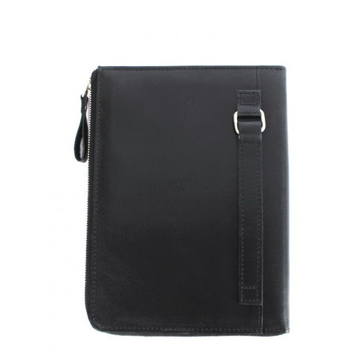 Папка натуральная кожа Croco-1304, 2отд, 2 отд, 8внут карм, черный пулл-ап (254) 264641  фото 2