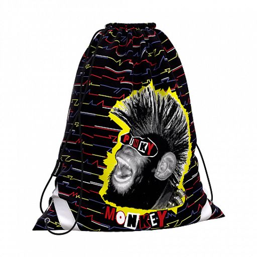 Цена за 1 шт. Мешок для обуви ErichKrause 365x440мм Punky Monkey