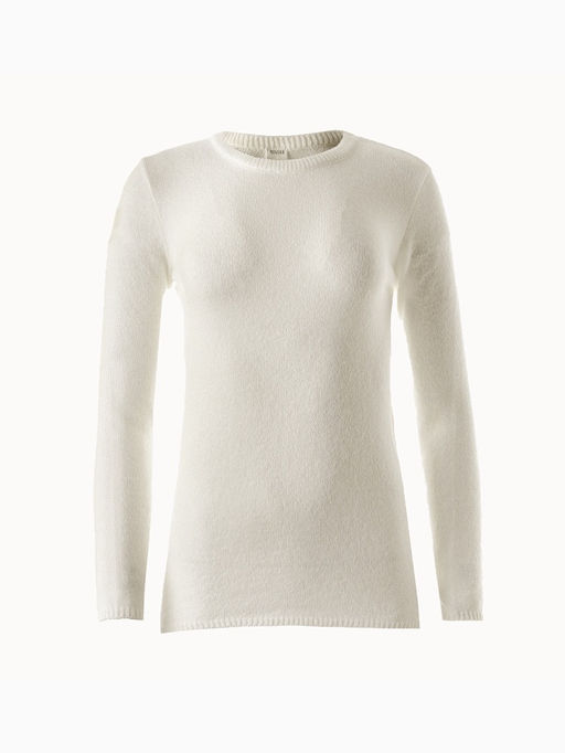 Джемпер женский MINAKU: Knitwear collection, цвет молочный, размер 50  фото 29