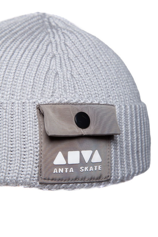 Шапка Серый Beanie - Anta фото 4