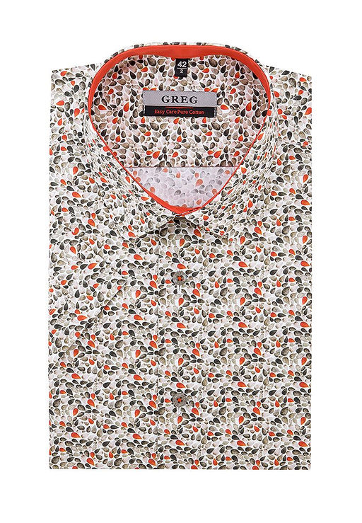 Сорочка мужская короткий рукав GREG 453/201/14653/ZS/C/1  фото 3