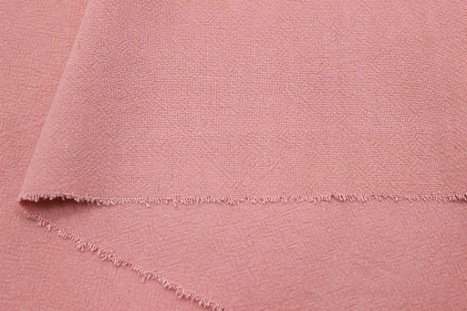 Брак(уценка) Крапива Рами (Ramie) с хлопком цв.Пыльный розово-бежевый, ш.1.35м, крапива-50%, хл-50% - Купава фото 3