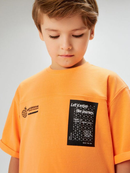 ACOOLA / Футболка детская для мальчиков Nauru оранжевый  фото 9