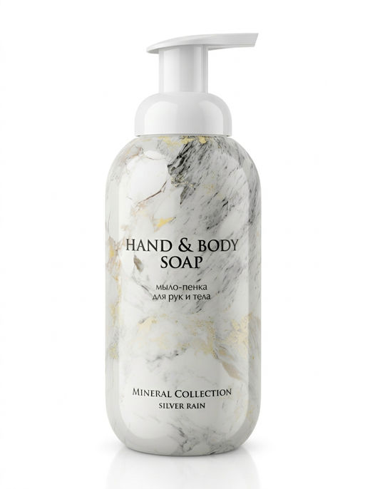 Mineral collection Мыло-пенка для рук и тела, Silver Rain, 500 мл