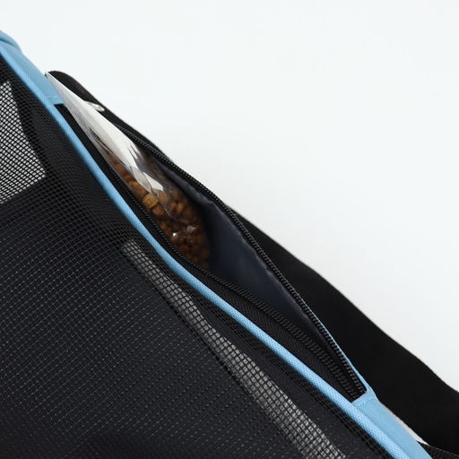 Сумка-переноска сетчатая, 48 х 26 х 31 см, голубая - Пижон фото 12