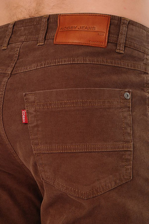 NOBBY, Мужские джинсы 01683-5 (золотисто-коричневый)  фото 6