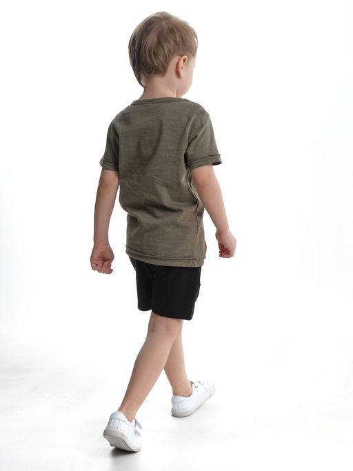 Комплект для мальчика детский сад UD 7886/22-9846 хаки/черный - Mini maxi фото 2