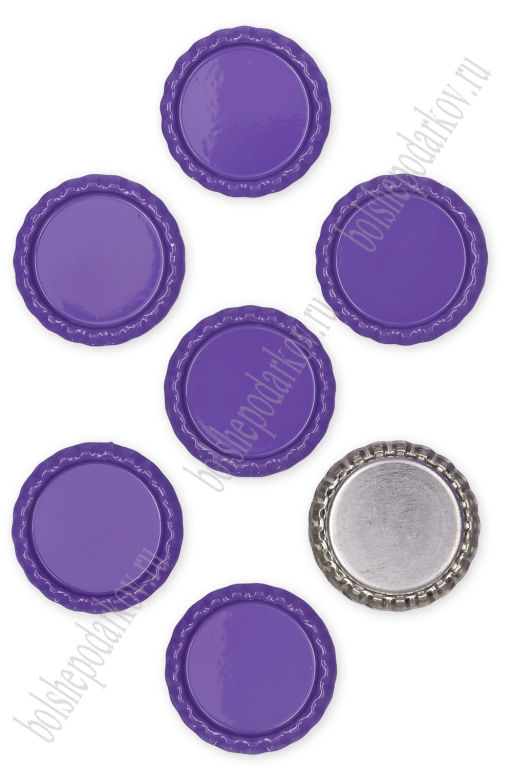 Крышечки декоративные металлические (10 шт) SF-2138/1, фиолетовый №2