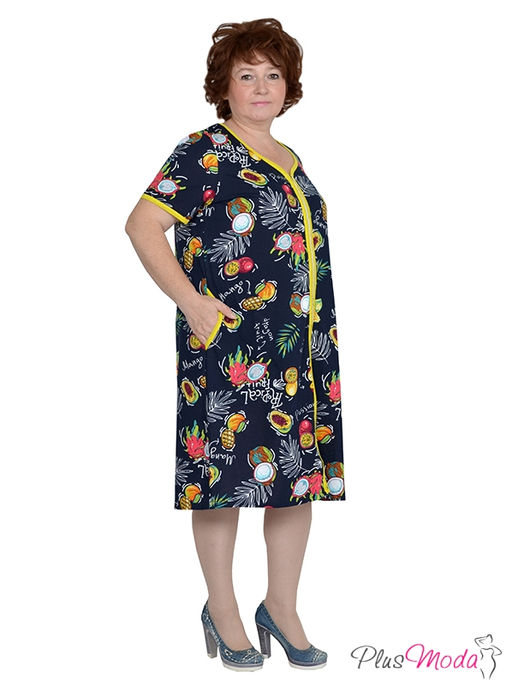 Халат Модель №664 размеры 44-84 - Plusmoda фото 2