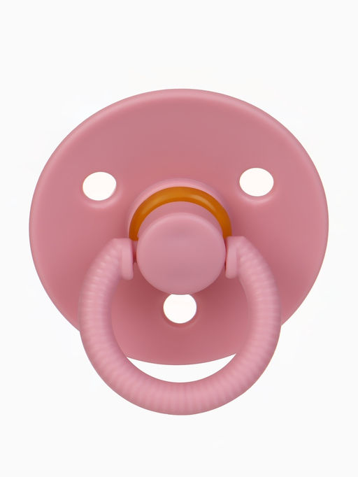Соска-пустышка, от 0 мес., латекс, классическая, в контейнере, пыльно-розовая, M&B