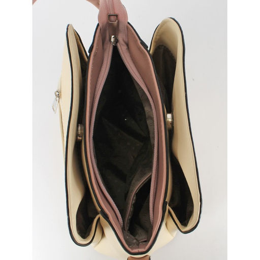 Сумка женская искусственная кожа ADEL-223, 3отд, плеч/рем. беж/роза 259323 - Adelia фото 3