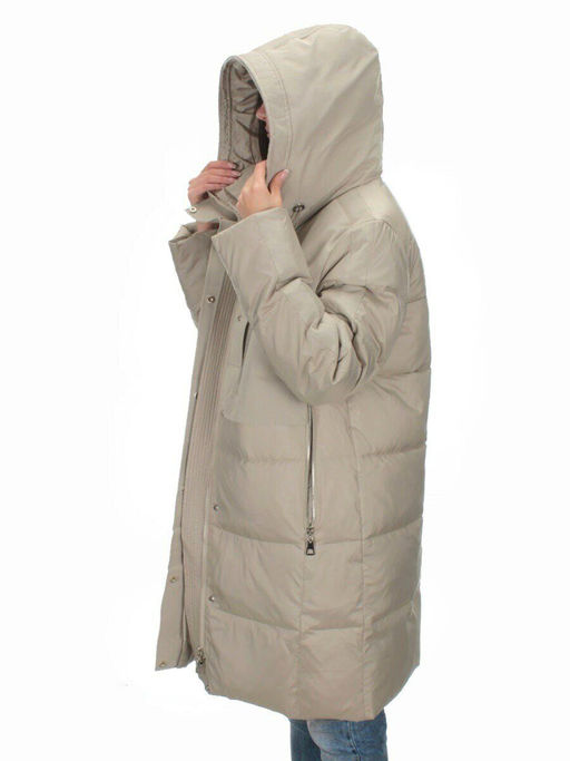 C223 GRAY/BEIGE Куртка зимняя женская (200 гр. холлофайбера) - Fashion фото 10