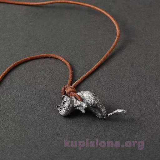 Подвеска на шнурке Creepy cat - Купи слона фото 2