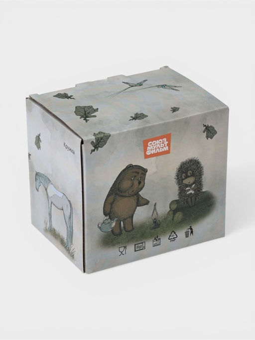 Кружка 380 мл "Ежик в тумане"