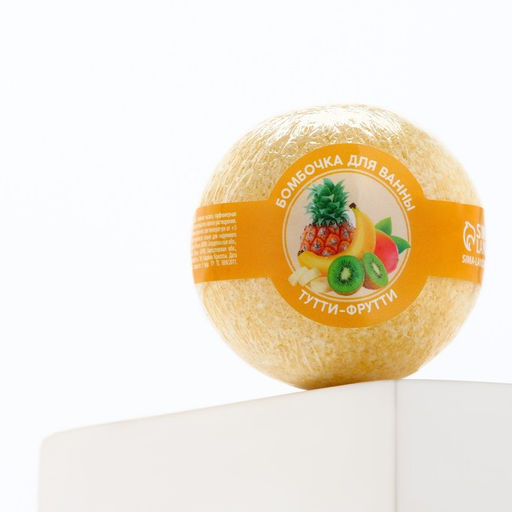Цена за 2 шт. Бомбочка для ванны, 130 г, аромат тутти-фрутти, Кладовая красоты