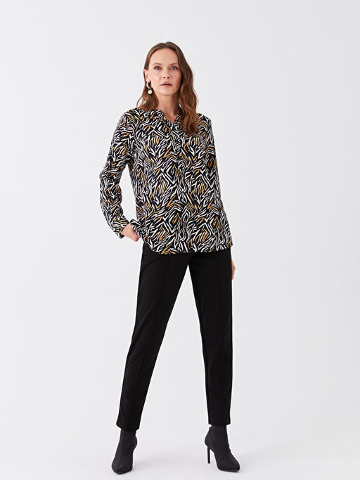 Beli Lastikli Standart Fit Kad?n Pantolon