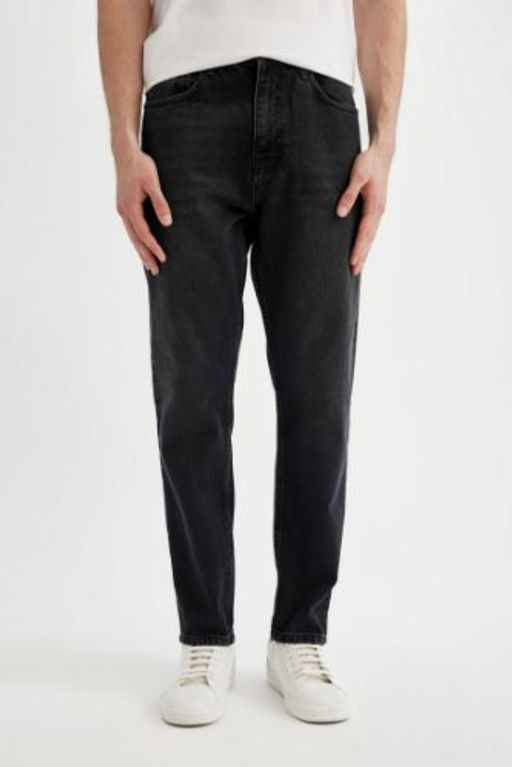 90S Slim Fit Dar Kal?p Yuksel Bel Dar Paca Jean Pantolon