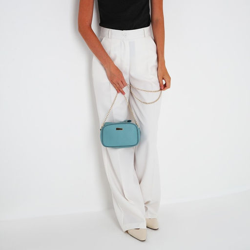 Сумка кросс-боди на молнии, цвет голубой - Simaland фото 3