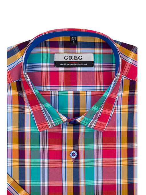 Сорочка мужская короткий рукав GREG 465/208/1905/C/1  фото 2