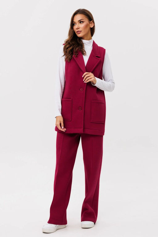 Жилет GO F4094/12-01.164-170 вишня