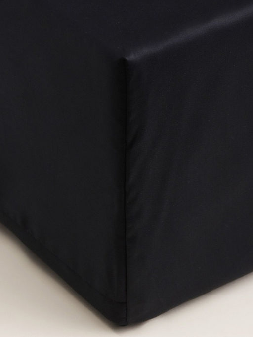 Простыня на резинке 1.5-спальная SL Home Tencel, 140200+30 см, чёрная, тенсель - Sima-land home фото 11