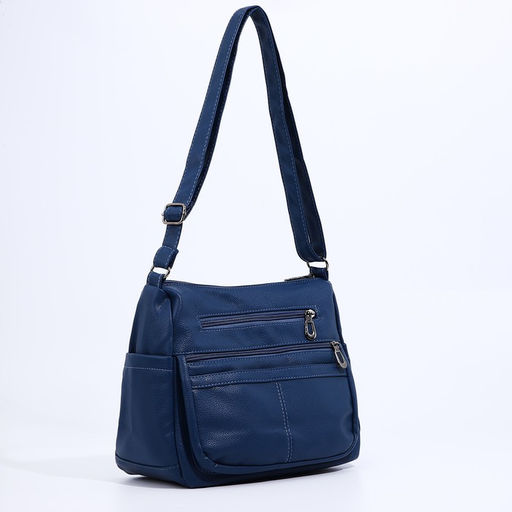 Сумка-мешок на молнии, цвет синий - Simaland фото 4