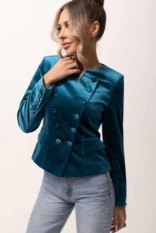 Жакет Golden Valley 36256-Р бирюзовый  фото 2